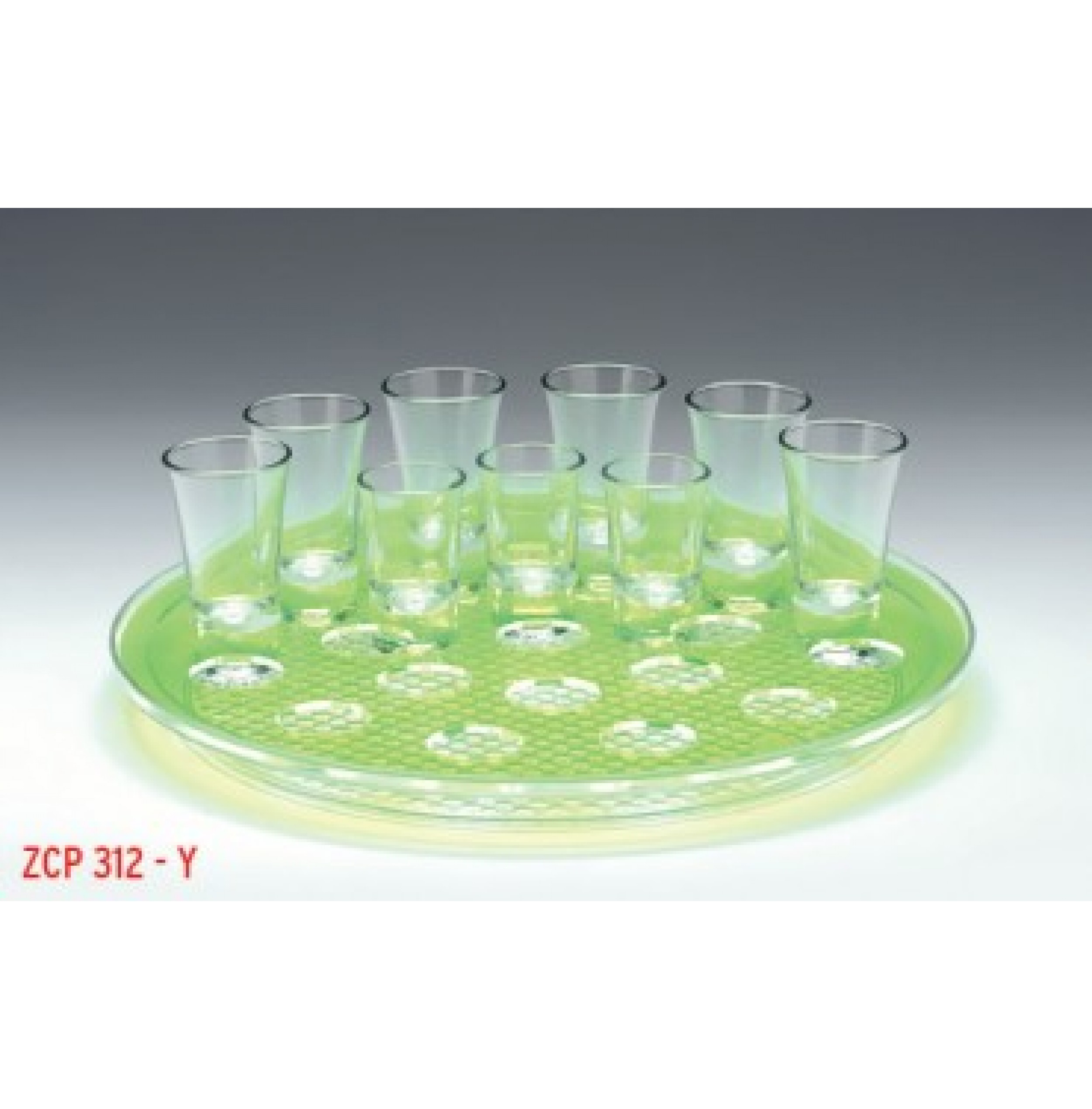 POLİKARBONAT TEPSİLİ SHOT SERVİSİ / 21 Lİ