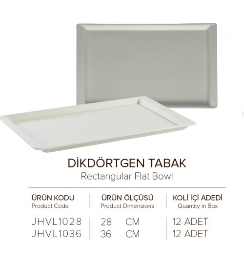 DİKDÖRTGEN TABAK