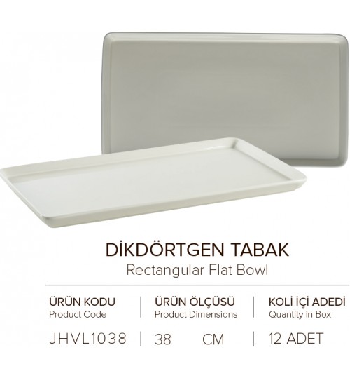 DİKDÖRTGEN TABAK