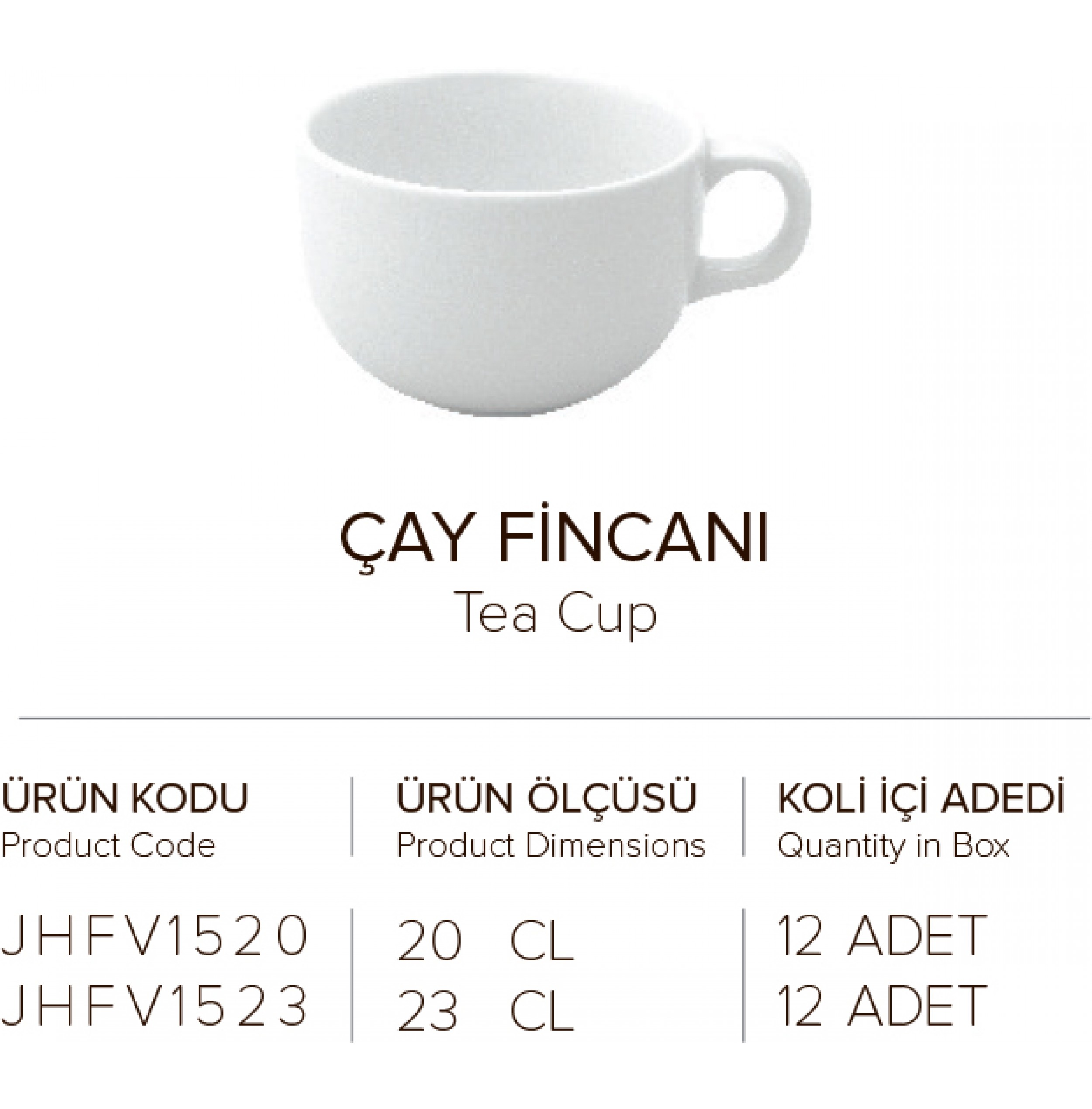 ÇAY FİNCANI
