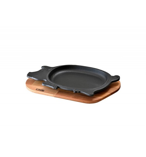 Lava Ahşap Altlıklı Domuz Şekli Servis Tabağı 14×21 cm