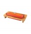 Lava Ahşap Standlı Döküm Demir  Terrine, Ekmek Kabı 8,5×26,5 cm