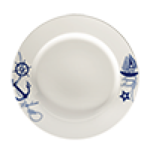 Navy Banquet Düz Tabak 23 cm